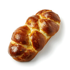 Golden Braided Bread Loaf with Shiny Glaze