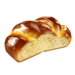 Golden Braided Bread with Soft Interior