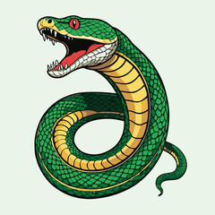 high detail snake vector illustration