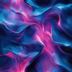 Obraz premium Mesmerizing Holographic Waves Fluid Ethereal Silky