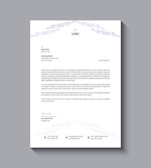 Modern business letterhead template