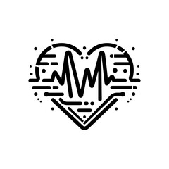 Heartbeat line for health & fitness