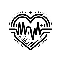 Heartbeat line for health & fitness