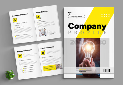 Company Profile Template Brochure Layout
