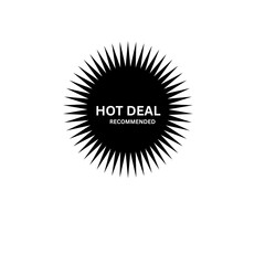 Hot Deal Sunburst Label Icon