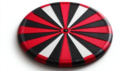 Obraz premium Striking red and black dart poised for accuracy, a symbol of skill precision in target games