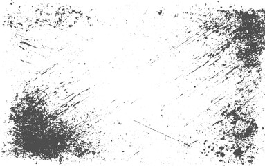Grunge texture overlay, vector illustration of black and white. illustration texture of cracks, chips, dot isolated on transparent background