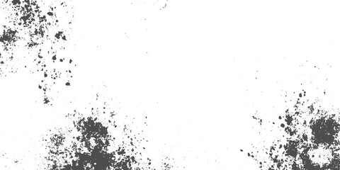 Grunge texture, black splatter, Halftone comic style frame with grunge speckle grain white background, design element