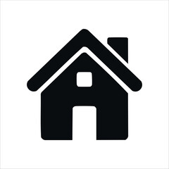 Fototapeta premium Minimalist and simple home icon design.