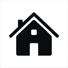 Fototapeta premium Minimalist and simple home icon design.