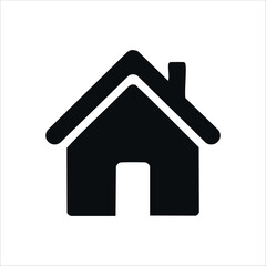 Fototapeta premium Minimalist and simple home icon design.