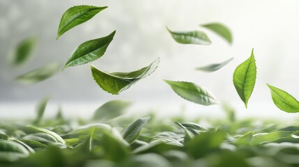 hojicha green tea tea leaves