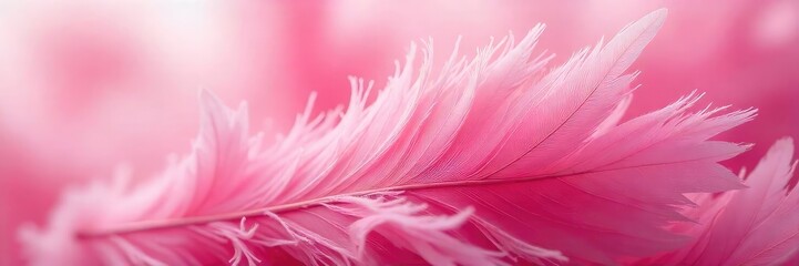Close-up shot of soft, fluffy pink feathers, delicate texture, vibrant color Perfect for craft, fashion, or artistic projects Ideal for backgrounds, textures, or design elements , fabric, texture