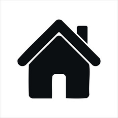 Fototapeta premium Basic and simple house design icon.