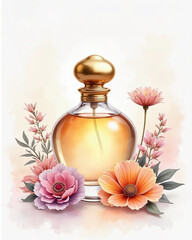 bottle of perfume illustration