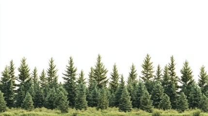 Fototapeta premium Real cedar forest background outdoors nature.