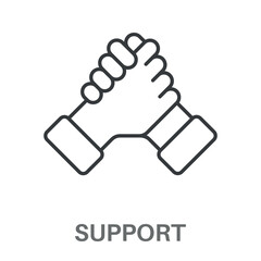 Support Concept Simple Design Icons, Simple Style Design Inspiration For Any Interface And Purpose Suitable For Symbols And More