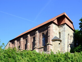 Fototapeta premium Historical Monastery in the Village Brunshausen, Lower Saxony