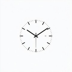 Simple clock face, clean design