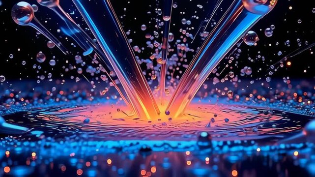 angstrom shower of dazzling fluent mirror capsulise contemplate apparition pulsate flare from the center, with active blurs twisting approximately it, create angstrom mesmerise dancing of