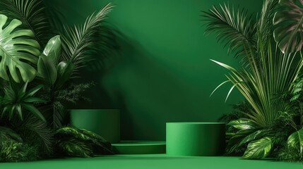 Obraz premium design presentation green