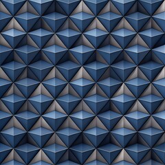 Obraz premium Abstract Geometric Pattern with Dark Blue and Gray Pyramids