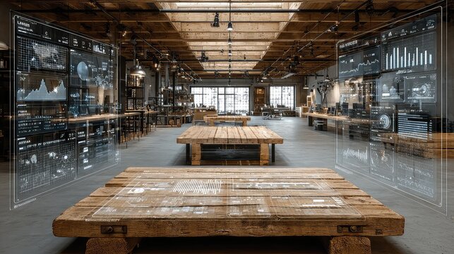 AR-powered audit overlays workspace with data visuals, symbolizing real-time reporting, compliance visibility, and AI financial review platforms.