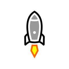 simple rocket icon