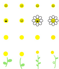 스마일 데이지 꽃