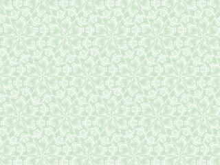 Gentle Floral Hexagonal Pattern in Light Green 149