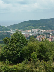 Obraz premium Paisaje de montaña de San Sebastián, Guipúzcoa