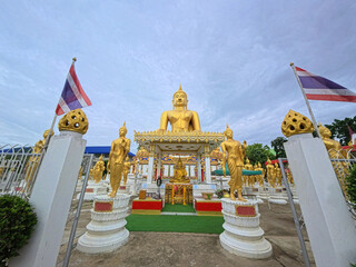 Big Buddha image great and calm the best place to relaxing and meditate  Ayutthaya, Thailand