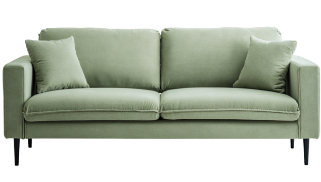 Light sage green sofa