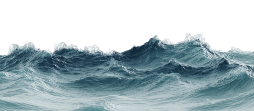 Turbulent ocean waves