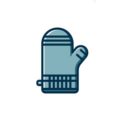 Oven mitts icon vector.
