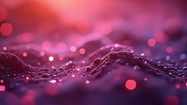 4K bokeh background, fast swirling bokeh, abstract light dots, salmon and purple bokeh, muted color background, charcoal purple abstract, seamless loop particles, dreamy light motion, fast swirl