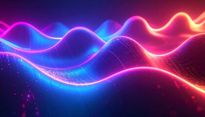 Quantum Data Flow, Tech Background. Future technology digital abstract background concept. 3d rendering
