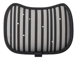 Motorcycle Seat Pad with Vertical Stripes and Breathable Design