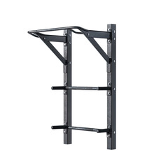 Wall-Mounted Pull-Up Bar and Dip Station Home Gym