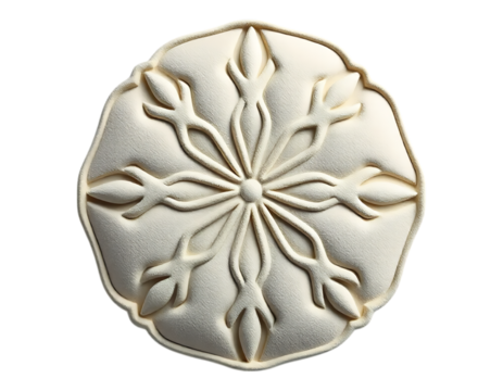Ornate Floral Medallion with Detailed Relief