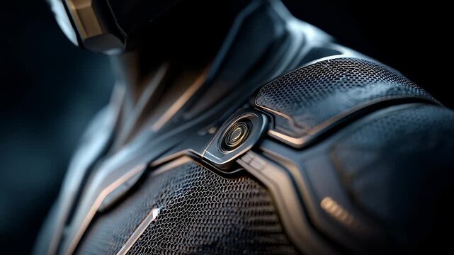Futuristic Sci-Fi Mecha Warrior Detail Display