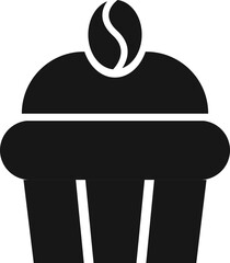 Basic Solid Coffee Shop Icon