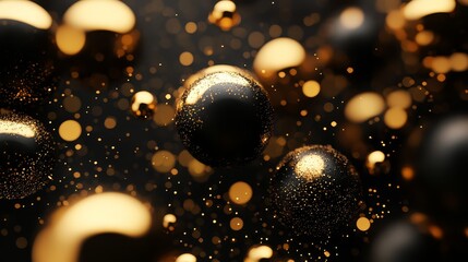 content digital marketing black and gold