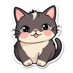 Fototapeta premium Cute cat Sticker