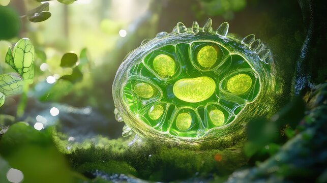 chloroplast microscope plant cell