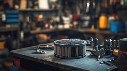 Air Filter in a Workshop: Industrial Setting