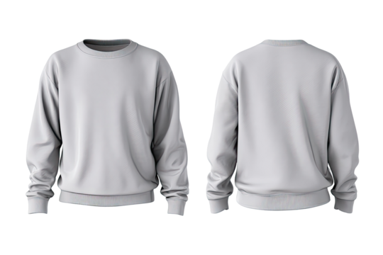 Blank light gray sweatshirt mockup