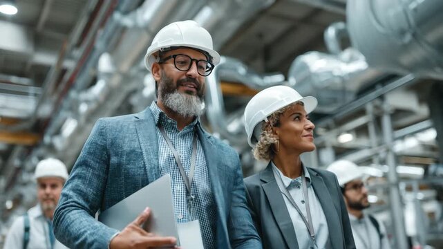 Engineers Touring Advanced Manufacturing Plant in Safety and Style