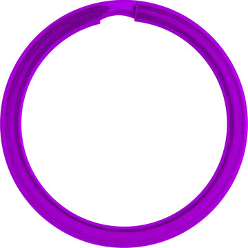 Key Ring O Round Metal Stainless Steel Chrome Purple Violet Metal Metalic Loop Accesories Security