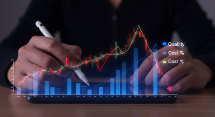 Financial Analysis and Business Strategy Concept